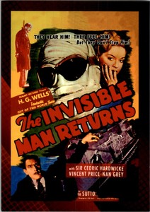 2007 Classic Science Fiction & Horror Posters Ser 1 #7 The Invisible Man Returns