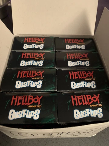 Hellboy Sword of the Storms mini Bust-Ups PROMO box With All 8 Inc Variants Cover