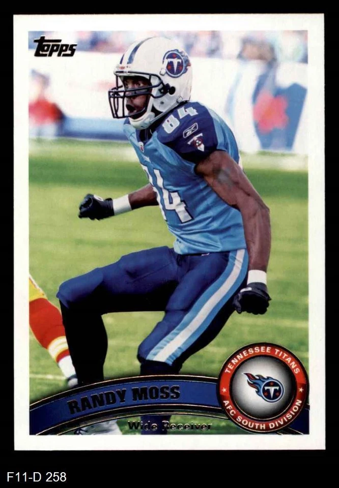 2011 Topps #258 Randy Moss Titans HOF Marshall 8 - NM/MT - Image 1 of 2