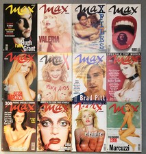 MAX RIVISTA 12 NUMERI ANNO 1997 CON POSTER HUGH GRANT VALERIA MARINI ALESSIA MAR
