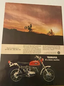 Motocicleta Yamaha DT-1C 1970 vintage es un mejor anuncio de máquina - Imagen 1 de 1
