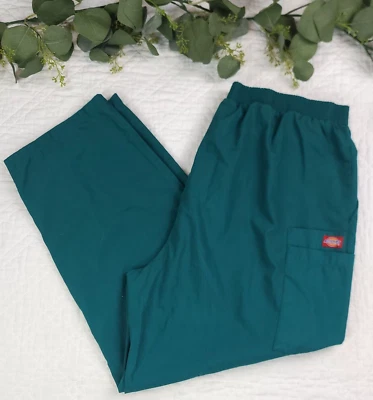 Pantalones Médicos Dickies Mujer Verde Carga Talla Grande 2X Foto 1 de 4