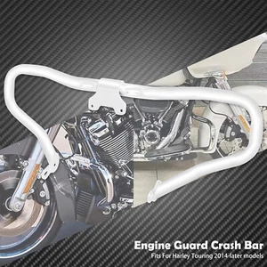 Chome Engine Guard Highway Crash Bar Fit For Harley Touring Road King FLHX 14-up - Picture 1 of 9