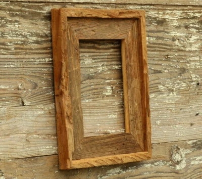 Natural (All Sizes)-The Loft Antique Handmade 3.5" Barn Wood Frame - Image 1 of 4