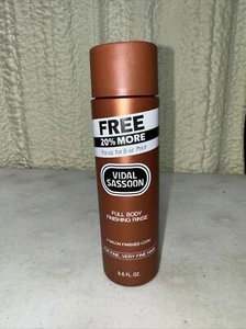 Vintage 1984 Vidal Sassoon Brown Bottle Full Body Finishing Rinse 9.6oz NOS - Picture 1 of 4