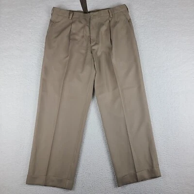 Pantalones Nike Para Hombre 36x30 Marrón Tostado Dri Fit Plisados Puños Rendimiento Tecnología Golf Foto 1 de 4