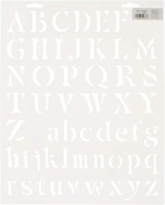 Letter Stencils: 1.5-inch Letter, 12 x 16 inches - Picture 1 of 1