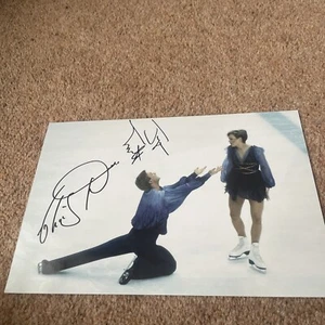 Signed TORVILLE AND DEAN BOLERO 12 By 8 Photo - Picture 1 of 5
