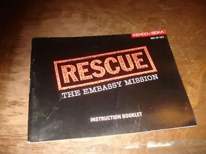 Rescue the Embassy Mission Manual Only NES Nintendo - Picture 1 of 1