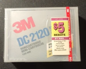 3M DC 2120 Mini Cartridge 120 MB Brand New Sealed - Picture 1 of 2