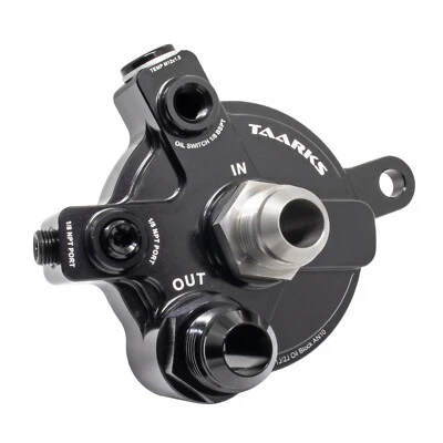 TAARKS Oil Filter Block Adapter Black AN10 "fits Toyota 1JZ / 2JZ" Supra Soarer - Imagen 1 de 4