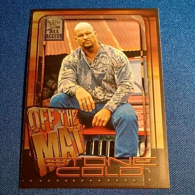 Stone Cold Steve Austin 2002 WWE Wrestling Trading Card Fleer "Off The Mat" #57 - Image 1 of 2