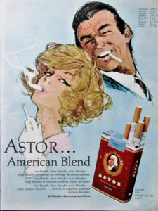 PUBLICITÉ 1965 CIGARETTES ASTOR AMERICAN BLEND VINGT BLONDES ET LE MÊME PLAISIR - Foto 1 di 1