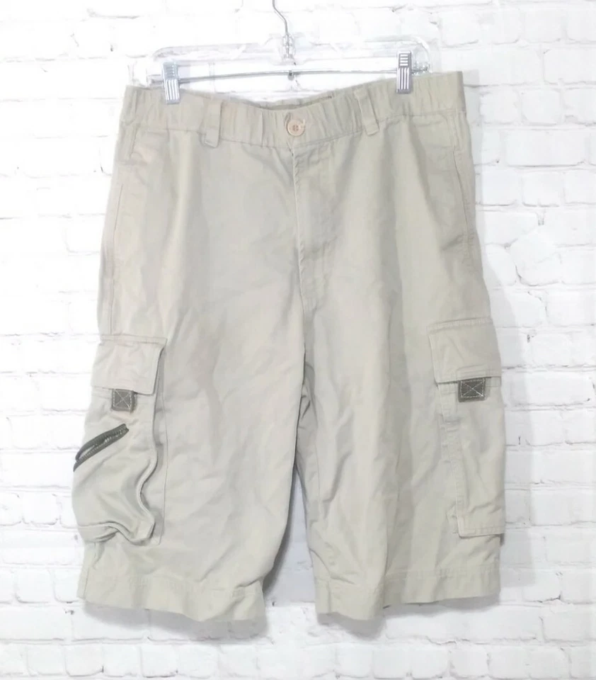 Vintage Mudd Khaki Cargo Shorts Beige Men's Size 32 Baggy  Foto 1 de 4