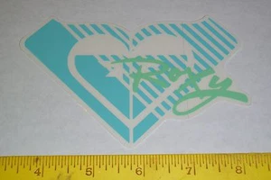 Vintage 90er RIESIGER ROXY HAWAII BEACH GIRL HERZ SURF SURFEN SKATEBOARD NOS AUFKLEBER! - Bild 1 von 1