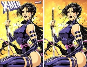 (2 Pack) X-Men #10 Kaare Andrews Exclusive Virgin & Trade Variant 2025 Psylocke - Picture 1 of 11