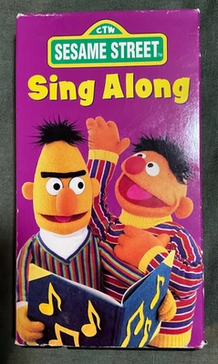Sesame Street Sing-Along VHS Bert And Ernie 1996 Vintage 30 Minute Run Time - Image 1 of 4