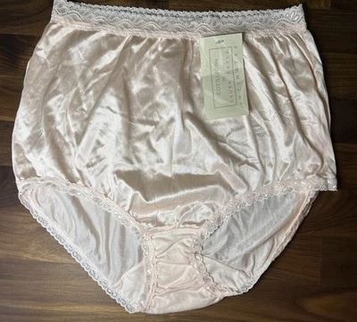 DE COLECCIÓN EE. UU. COTILLÓN por LAURA GAYLE SATINADO Floral Encaje BREVE BRAGUITA Sedosa Talla 7 Foto 1 de 4