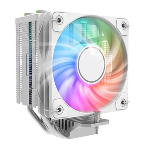 Air CPU Cooler 4 Heatpipes Radiator 10CM PWM&ARGB for Intel 115X 1700 (White) AU - Picture 1 of 9
