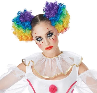 California Costume Clown Puffs Adult Women Halloween Accessory Wig 70907 - Image 1 of 3