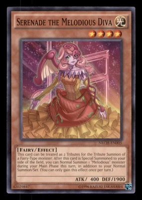 Yugioh Serenade the Melodious Diva #NECH-EN005 The New Challengers LP - Image 1 of 2