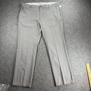 Adidas Golf Pants Men's 40x32 Gray Flat Front Performance Stretch Trousers - Picture 1 of 6