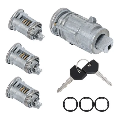 Para JEEP WRANGLER TJ 2002-2006 ENCENDIDO Y CERRADURA DE 3 PUERTAS CILINDRO 2 LLAVES 5003843AA Foto 1 de 4