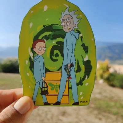 Anime Cartoon Rick And Morty Sticker Vinyl Car Laptop - Image 1 of 2