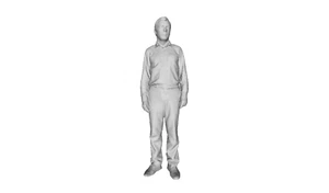 Printle DM Homme 122-Older Middle Aged Office Man Figure for Dioramas Train Sets - Picture 1 of 11