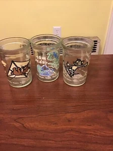 TOM AND JERRY VINTAGE SET OF THREE GLASS JARS - Picture 1 of 6