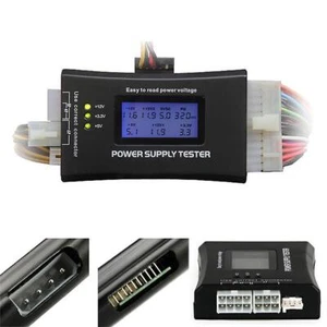 Komputer PC LCD 20/24 Pin 4 zasilacze ATX BTX ITX SATA HDD cyfrowy tester zasilania - Zdjęcie 1 z 8