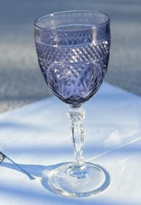 Cristal D'Arques Durand Amethyst Water /Wine Goblets/Glasses - Picture 1 of 8