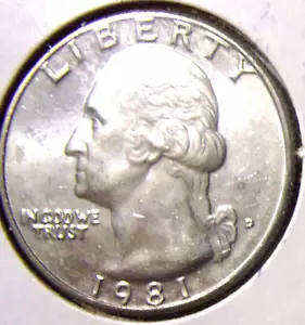 1981-D Washington Quarter - unzirkuliert - Bild 1 von 2