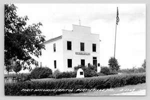 RPPC First Wisconsin Capitol c1836 Platteville WI VTG EKC Photo Postcard - Picture 1 of 2