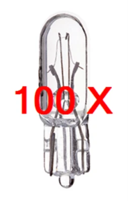 Box of 100 #73 Lamp Auto Bulb Automotive Lightbulb 14V, 1.12W Foto 1 de 2