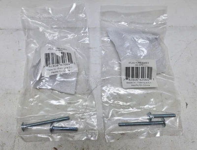 Atlas 290-BRN Sutton Place perilla rectangular 1 7/16" níquel cepillado (lote de 2) Foto 1 de 4