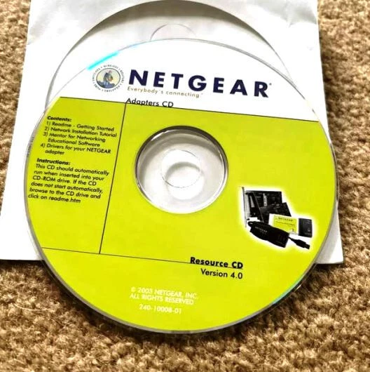 Vintage Netgear CD - 32 Bit PCI Ethernet Adapter - Excellent used condition! - Image 1 of 1