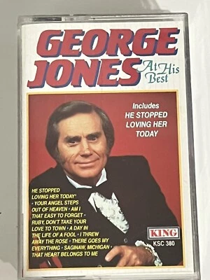 George Jones AT HIS BEST Cassette Tape Brand New (open) FREE SHIPPING - Image 1 of 2