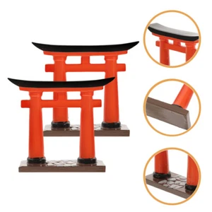 2 Stück Modell Ornamente Garten Outdoor Mini Tor Deko Aquarium - Bild 1 von 12