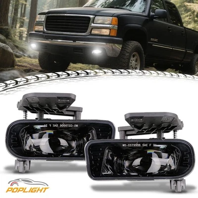 Par de luces antiniebla LED delanteras negras + soporte para camioneta GMC Yukon XL 2001-2006 Foto 1 de 4