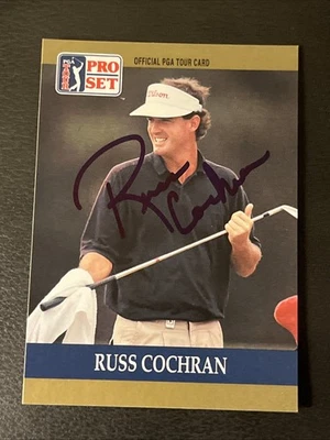 Russ Cochran 1990 Pro Set #14 Autógrafo Foto 1 de 2