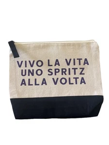 busta porta oggetti beauty pochette scritta divertente da borsa - Picture 1 of 1