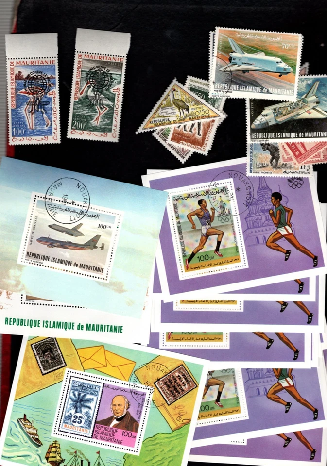 Mauitania sc#C14-15 con sobreimpresión tipo 2 (1961) MNH + Bonito lote 0,8 oz Foto 1 de 1