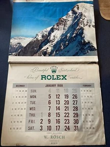 Vintage 1959 Uhren-Bijouterie Rolex Switzerland Calendar - Picture 1 of 5
