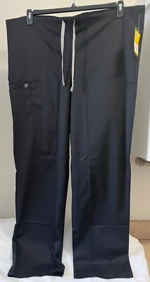 Pantalones Médicos WonderWink WonderWork XL Unisex Calce Pull-On Cordón Negros Nuevos con Etiquetas Foto 1 de 4