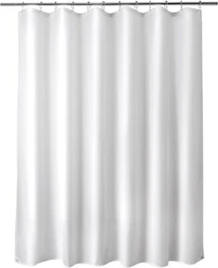 Titanker Fabric Shower Curtain Liner Washable, 70 x 72 Inches, White Shower - Picture 1 of 9