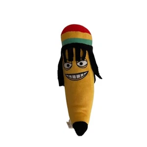 Rasta Banana Stuffed Plush Toy Jamaican 6" Yellow Toy Factory - Picture 1 of 7