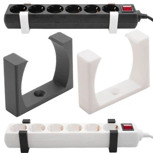 Soporte de pared regleta de enchufes soporte soporte de enchufe enchufe universal - Imagen 1 de 12