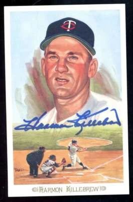 Harmon Killebrew PSA DNA Coa Signed Perez Steele Celebration Postcard Autograph - Image 1 of 2