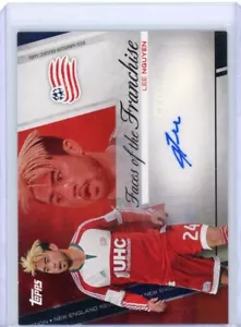 Topps MLS 2017 Soccer Faces of the Franquice Lee Nguyen automático #'ed 1/9 raro WOW - Imagen 1 de 2